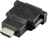 Renkforce RF-4212231 HDMI / DVI Adapter [1x HDMI-stekker - 1x DVI-bus 24+1-polig] Zwart