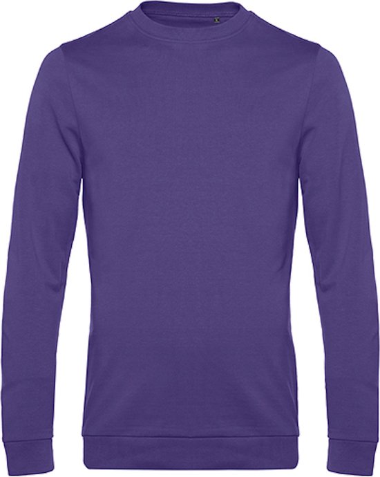Sweater 'French Terry' B&C Collectie maat XS Radiant Purple/Paars