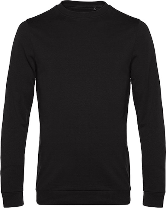 2-Pack Sweater 'French Terry' B&C Collectie maat 4XL Pure Black