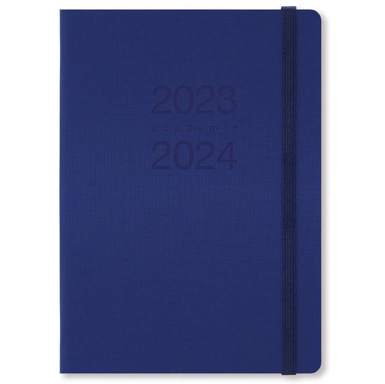 Letts of London A5 Memo 2023/2024 week to view agenda Blue