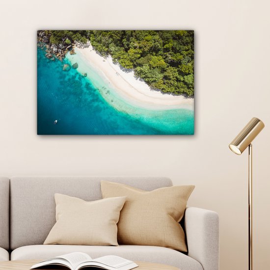 Peintures sur Toile Plage - Pierres - Australie - 150x100 cm - Décoration murale