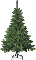 Sapin de Noël artificiel fleuri - 120 cm - vert - Ø 65 cm - 180 pointes - socle métal
