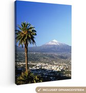 Ortava avec vue sur El Teide Tenerife 30x40 cm - petit - Tirage photo sur toile (Décoration murale salon / chambre)