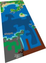 BrickMaps 32237009 - Pirate - Treasure Island - Wegplaat speelmat voor LEGO - Formaat 3x7 LEGO bouwplaat