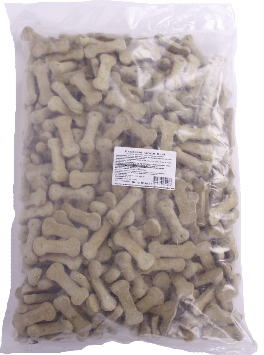 Hondenkluif Excellent - Knapperige Biscuit Traktatie - 10 kg, Aanvullend Diervoeder