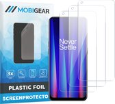 Mobigear Screenprotector geschikt voor OnePlus Nord CE 2 | Mobigear Screenprotector Folie - Case Friendly (3-Pack)