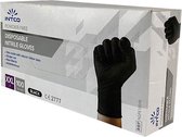 Nitril handschoenen zwart poedervrij XXL - 100/ds INTCO DNG 5,0