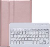 Case2go - Bluetooth Toetsenbordcase voor Samsung Galaxy Tab A9 (2023) - QWERTY Keyboard case - Rose Goud