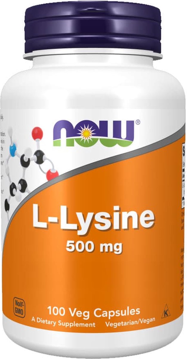 Goedkoopste Now Foods - L-Lysine 500 mg - Aminozuren - 100 Capsules
