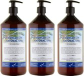 Bodylotion Natural Spa 1 liter - set van 3 stuks - met gratis pomp