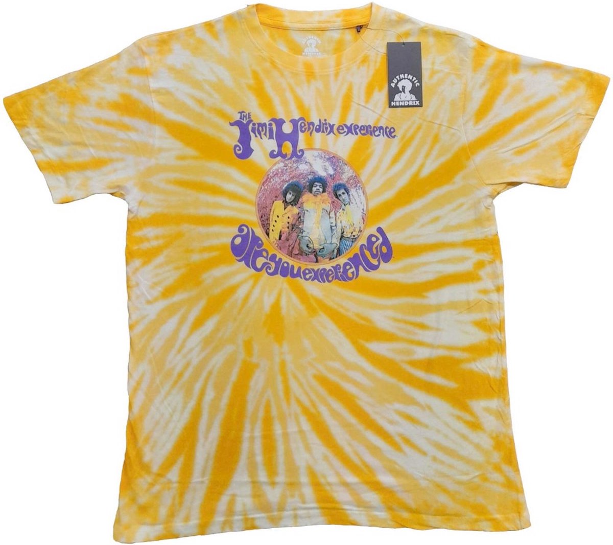 Jimi Hendrix - Are You Experienced Kinder T-shirt - Kids tm 6 jaar - Geel