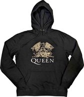 Queen - Crest Hoodie/trui - L - Zwart