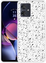 Cazy Hoesje geschikt voor Motorola Moto G54 5G Terrazzo Look