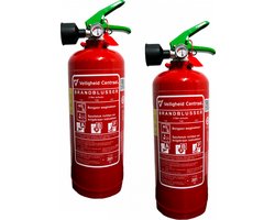2 stuks - PFAS vrije Schuimblussers ABF 2 liter - Met keuring en wandbeugels