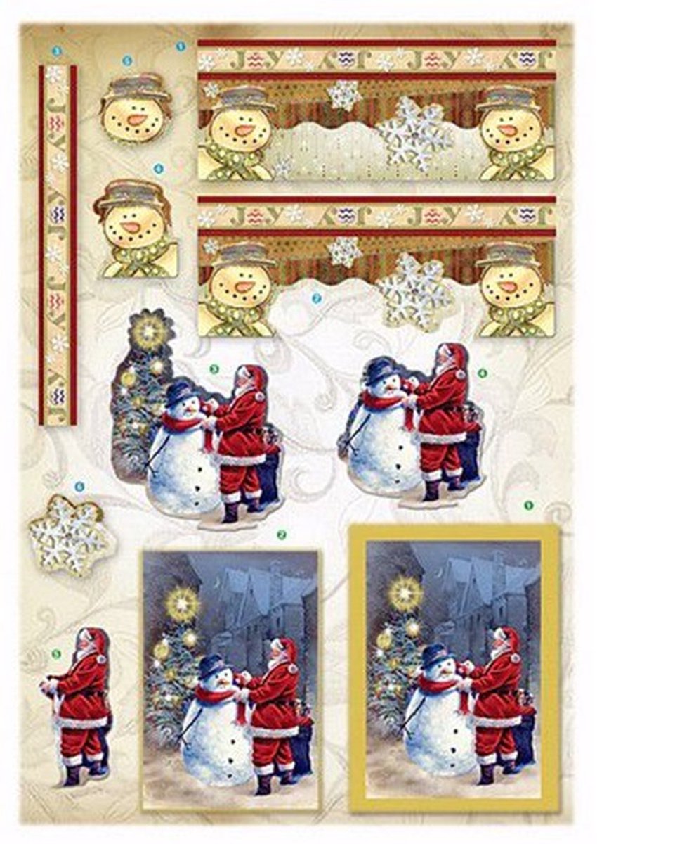 Joy! Crafts Glitter Decoupage kerst goud