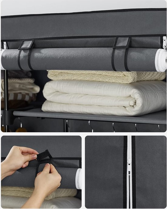 INEXTERIOR Dog Wardrobe XXL - Made of Wood - Handmade in Germany - with Large Storage Space and Poop Bag Dispenser - Dog Leash Wardrobe (Grey
