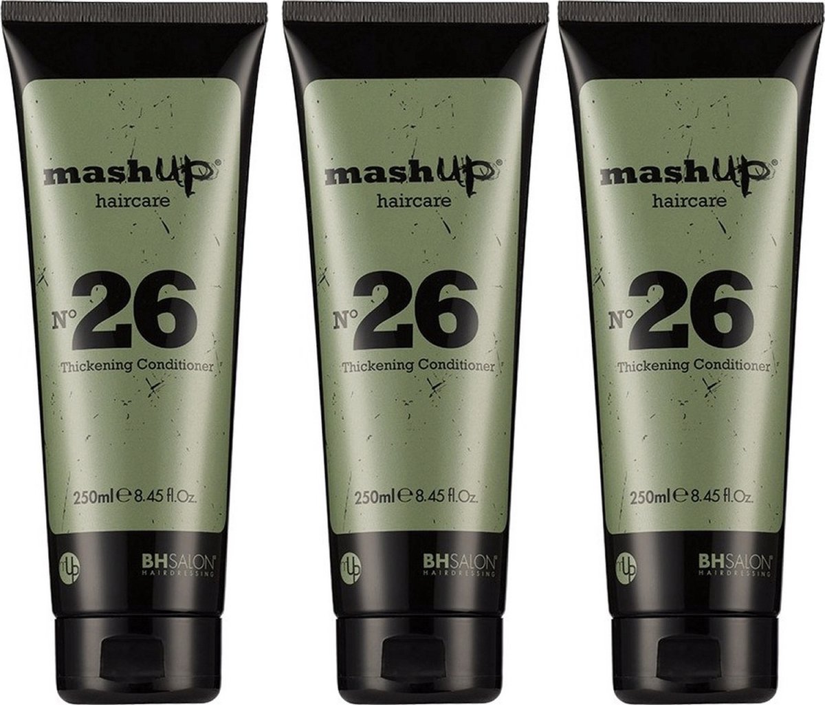 mashUp haircare N° 26 Thickening Conditioner 250ml - 3 stuks