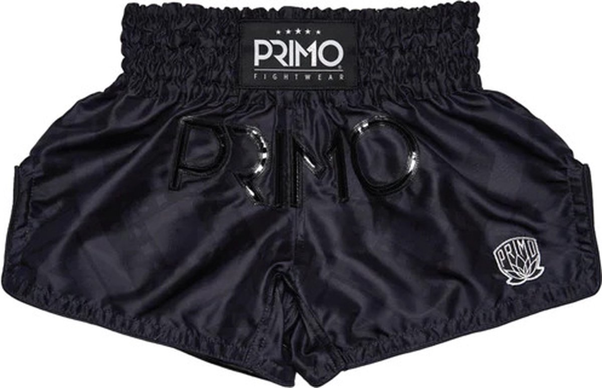 Primo Muay Thai Shorts - Free Flow Series - Black Panther - zwart - maat L