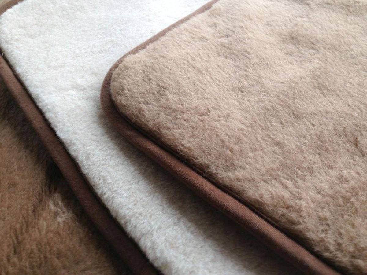 Dekbed 100% Wol - Dubbelzijdig - Puur Australische Merino & Kameel Blend Cocoa Milk – Bruin Wit Premium Wollen Deken OnceDoce® 2 x 450 g/m² - Warm Ademend Zacht – Woolmark ® Keurmerk - Wasbaar – 2-persoons 220x200cm