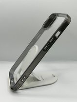 Hybrid TPU/Acryl Back Cover hoesje - Geschikt voor Appel iPhone 14 / iPhone 15 - Transparant/Donkergrijs
