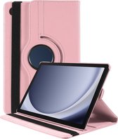 Hoes geschikt voor Samsung Galaxy Tab A9 Plus – Arara draaibaar tablethoes – Lichtroze