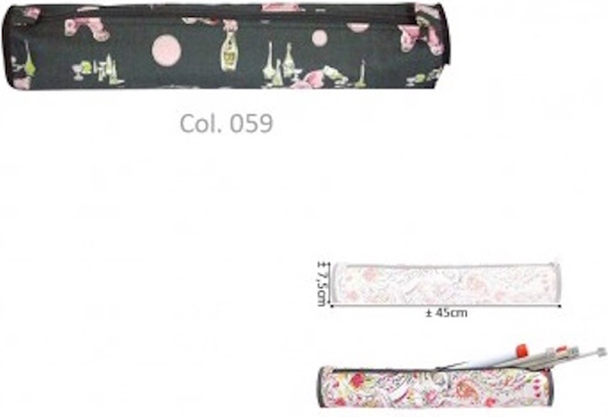 Mediac Breinaalden Etui Roze Olifantjes 45 cm