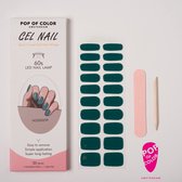Pop of Color Amsterdam - Kleur: Emerald Green - Gel nail wraps - UV nail wraps - Gel nail stickers - Gel nail foil - Nail stickers - Gel nagel wraps - UV nagel wraps - Gel nagel stickers - Nagel wraps - Nagel stickers