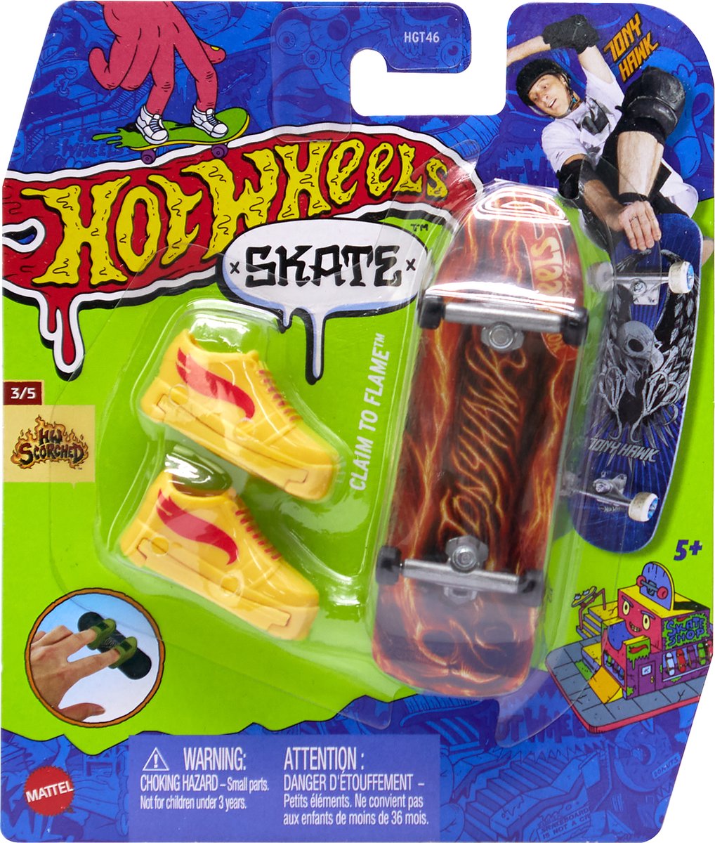 Hot Wheels SKATE CLAIM TO FLAME Board