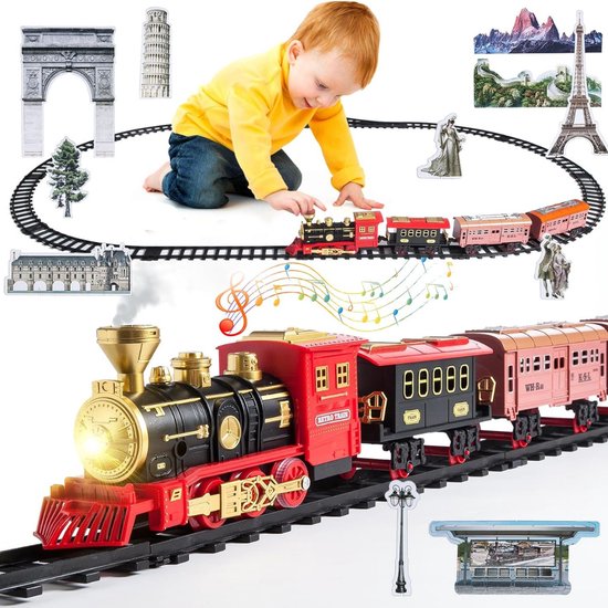 Train Electrique Noel Jouet pour Enfants Machines Locomotive de