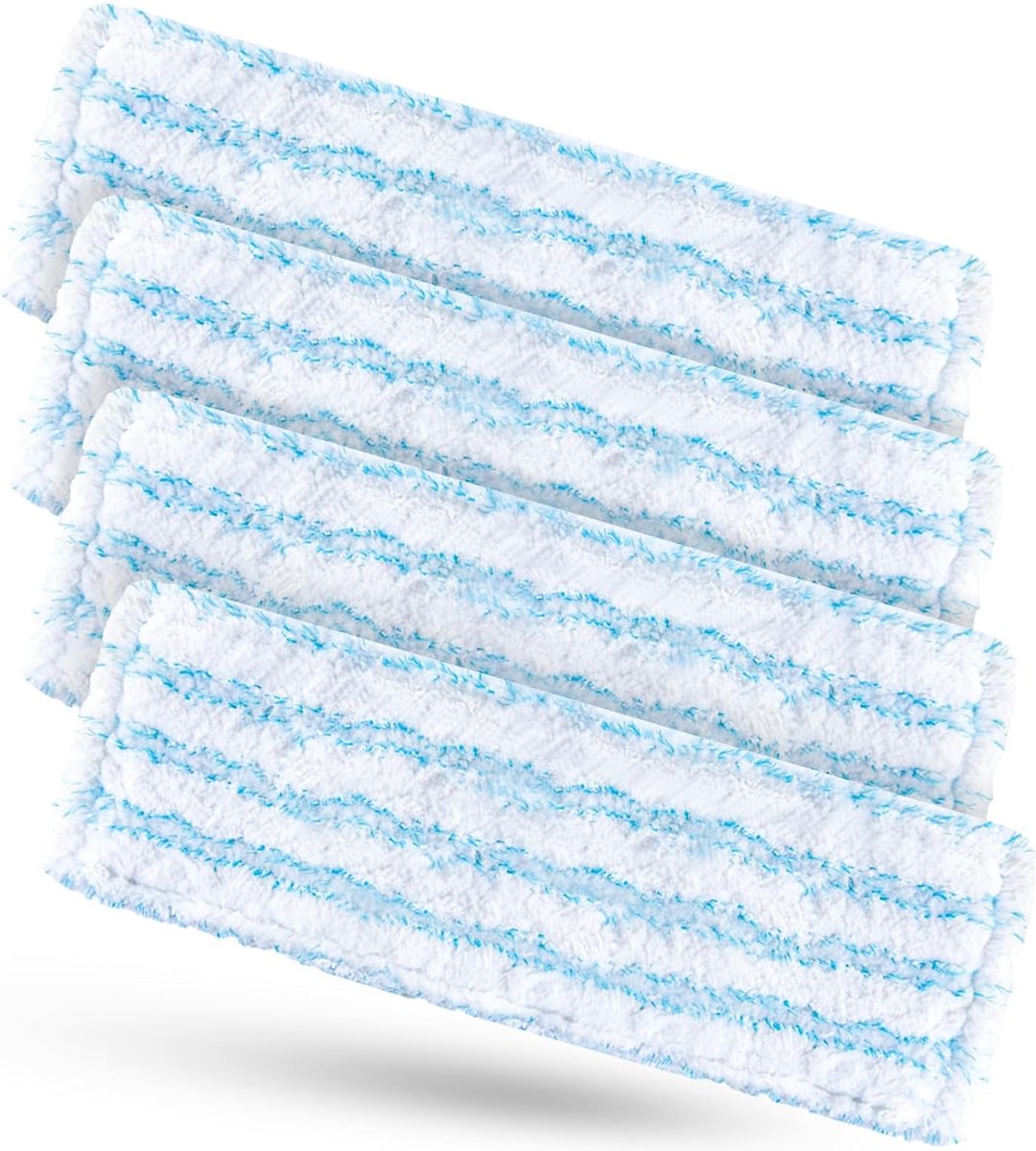 Goedkoopste 4 stuks wisserovertrek voor vloerwisser Profi XL Micro Duo, 2-vezelsysteem reserveovertrek met speciale borstelharen voor alle vloertypes