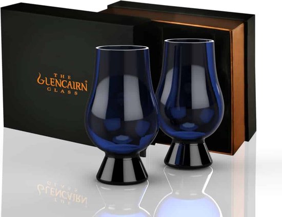 Whiskyglazen Blauw 2 stuks - Blind Tasting - Geschenkverpakking - Glencairn Crystal Scotland