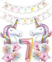 * Snoes * Numéro 7 Ballon Unicorn Mega Pack * Licorne Rose Clair * Guirlande DIY * Set de 12 Ballons Plus Grands * Unicorn Rose Clair 7 * Premier Anniversaire * Hourra 7 Ans * Anniversaire * Ballon Numéro 7