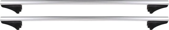 Barre de toit universelle en aluminium Twinny Load Fly Bar 124cm pour  voitures avec garde-corps ouverts et fermés