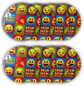 Emoticon Onderzetters - 8 stuks - Kinderfeest - Emoji