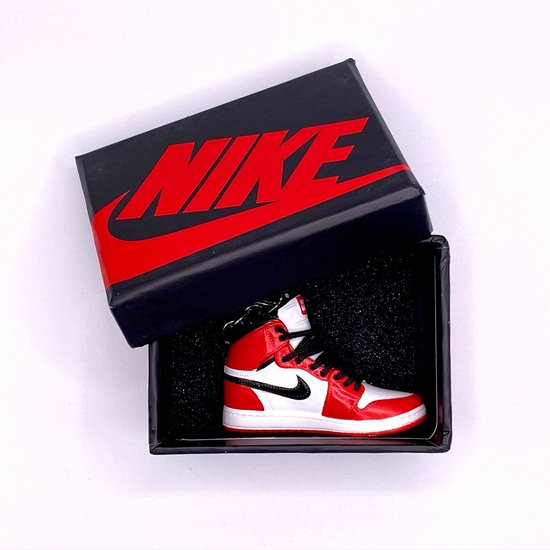 Porte-clés Sneaker avec boîte - Nike Air Jordan 1 High Chicago / Lost and Found