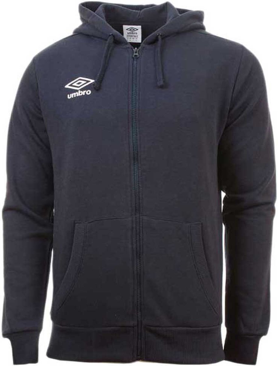 Umbro Small Logo Sweatshirt Met Rits Blauw 14 Years Jongen
