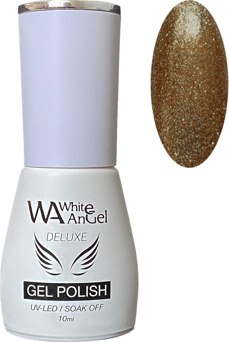 Gellex White Angel Deluxe Gel Polish (239) Cosmic Gold 10ml Gellak - Gel nagellak - Shellac - Gel nagels - Gel Nails