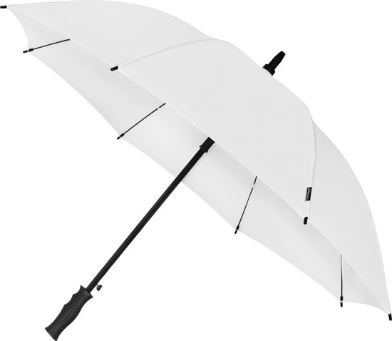 Falcone - Parapluie Coupe-Vent Compact - Automatique - 102 cm - Wit