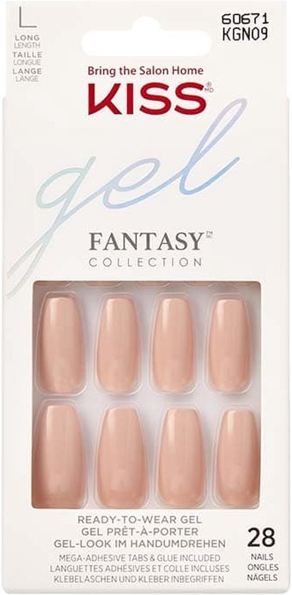 Goedkoopste Kiss Gel Fantasy Nails - Kunstnagels - 28 stuks - Nepnagels - Ab Fab
