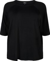 ZIZZI CACARRIE, 3/4, PULLOVER Dames Blouse - Black - Maat M (46-48)