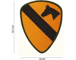Embleem stof US Cavalry geel