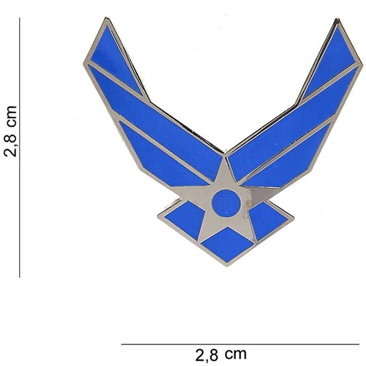 Embleem metaal US airforce klein pin