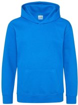 Just Hoods Kids Hoodie Sapphire Blue Maat 9/11 (L)