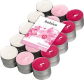Bolsius Bougies Bougies parfumées Photophore Pink Orchidée Rose / Blanc 30 Pièces