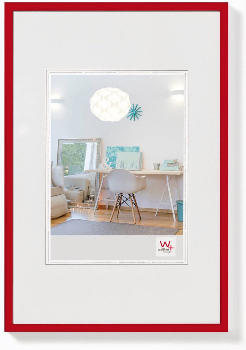 Walther New Lifestyle - Kunststof lijst - Fotoformaat 30x45 cm - Rood