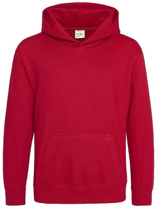 Just Hoods Kids Hoodie Fire Red Maat 7/8 (M)