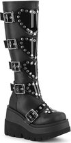 DemoniaCult - SHAKER-210 Bottes femmes à plateforme - US 9 - 39 Chaussures - Zwart
