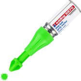 edding 8870 by marxman - stylo de marquage de trous profonds vert fluo - 1 pièce - une seringue à craie permet de marquer des trous jusqu'à 50 mm de profondeur et 3-13 mm de diamètre - 250 marquages