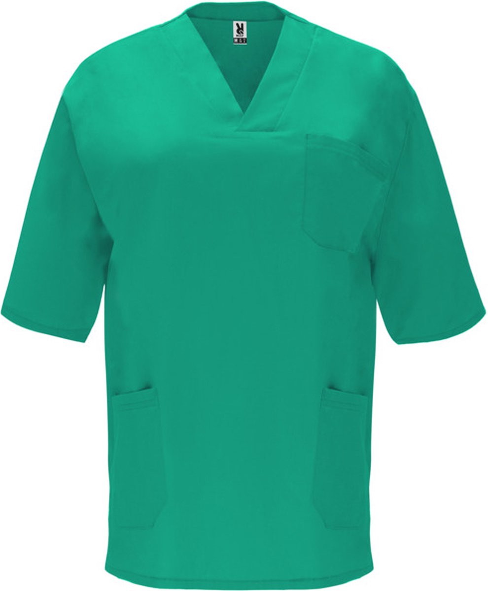 Roly 3 Pack Lab Groen unisex werkhes korte mouw voor hygiene beroepen (schoonheid laboratorium schoonmaak en voeding) Panacea maat 3XL