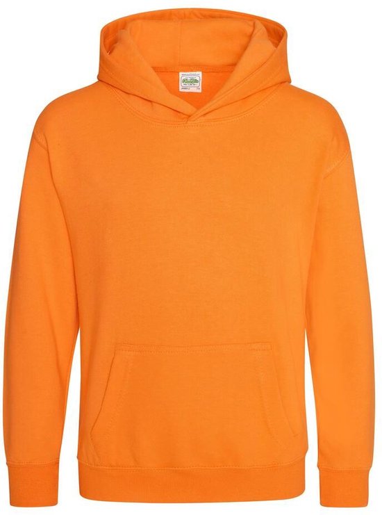 Just Hoods Kids Hoodie Orange Crush Maat 12/13 (XL)